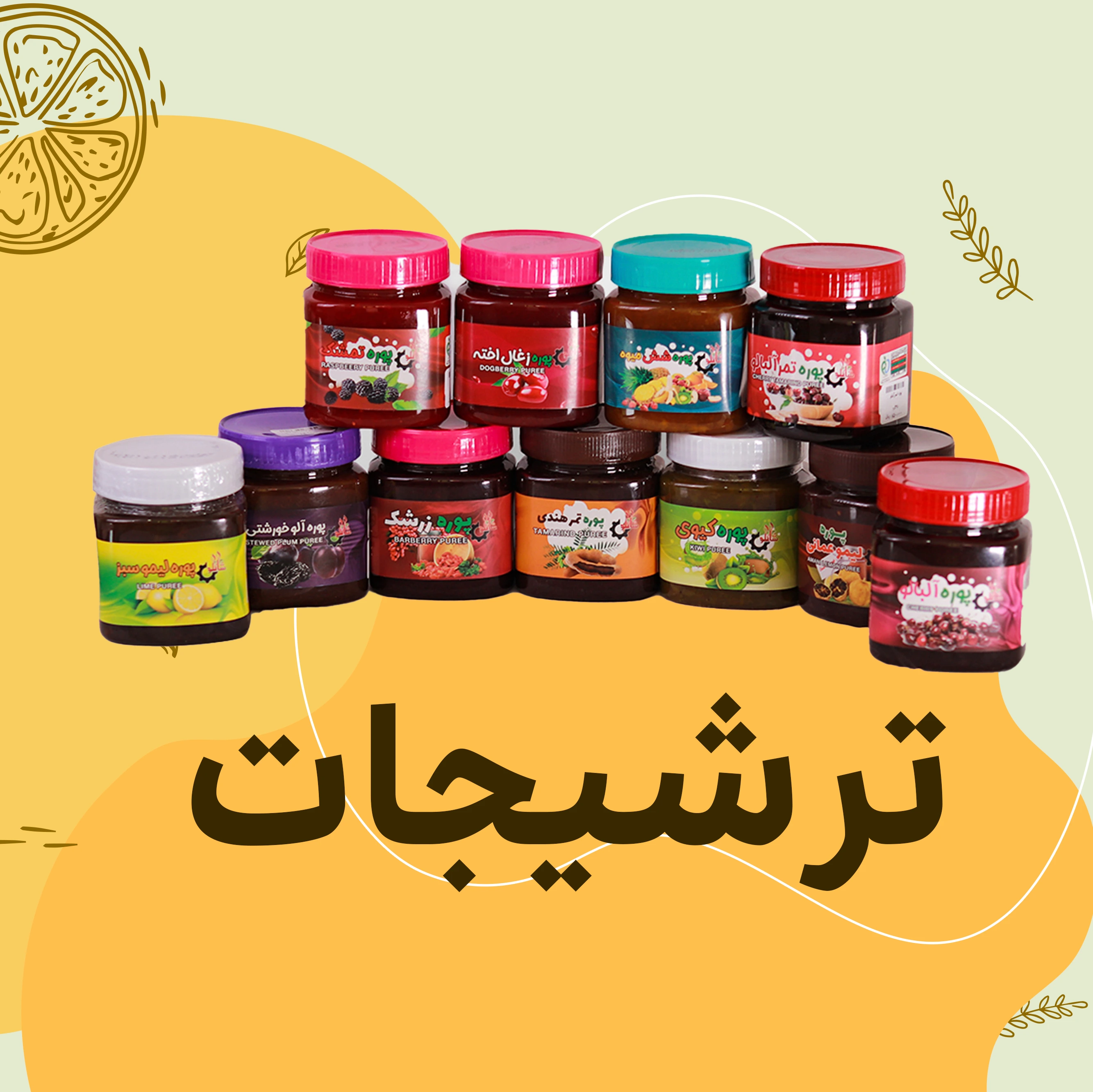ترشیجات(پوره ها، زیتون و...)