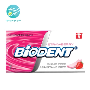 آدامس ميني استيک توت فرنگي بايودنت