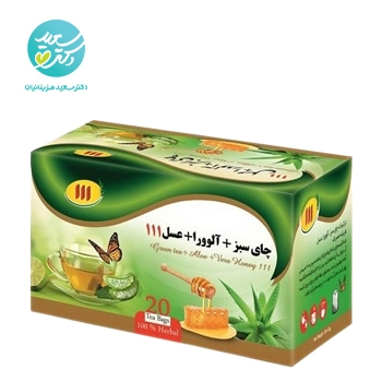 دمنوش چاي سبز آلوورا عسل 111